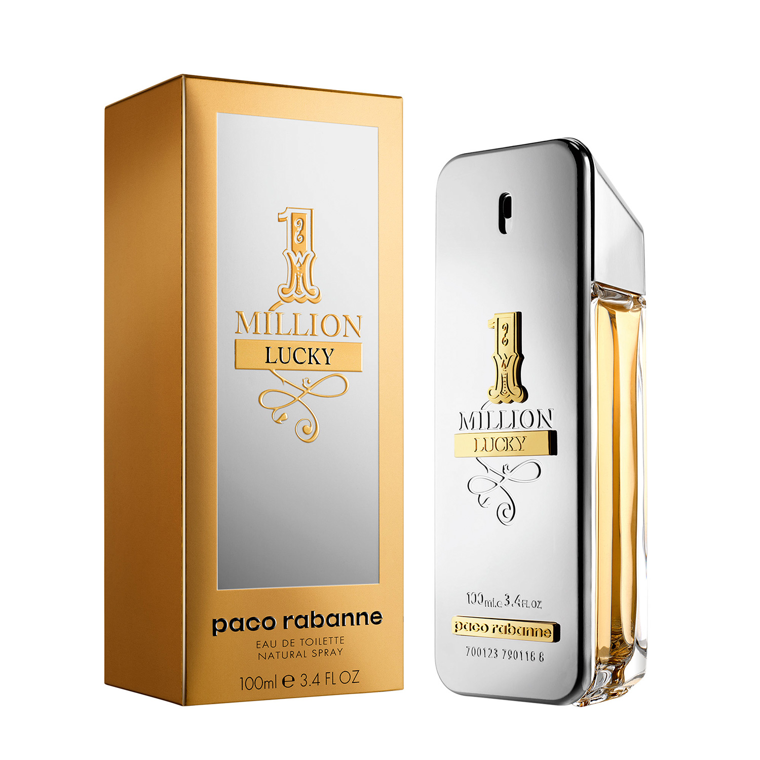 FRAGANCIA PARA CABALLERO, PACO RABANNE, ONE MILLION LUCKY, EAU DE TOILETTE