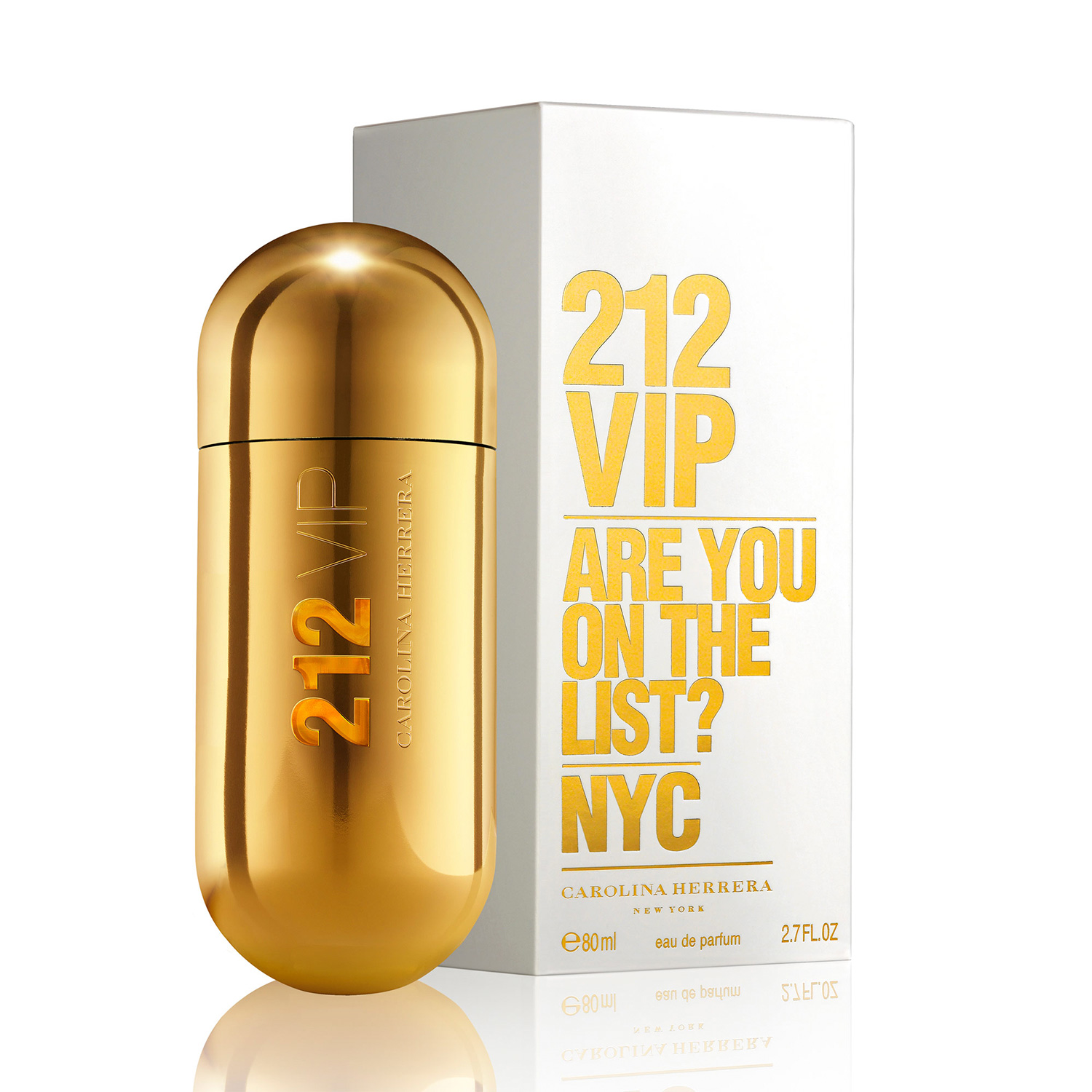 FRAGANCIA PARA DAMA, CAROLINA HERRERA, 212 VIP, EAU DE PARFUM, 80ML